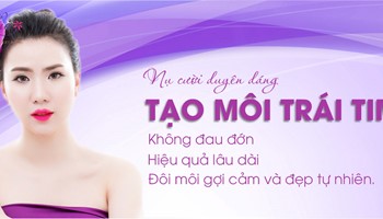 Tạo hình môi trái tim