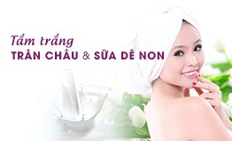 Nuôi da trắng mịn như nhung với hỗn hợp sữa dê non và trân châu