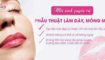 Phẫu thuật thu mỏng môi 