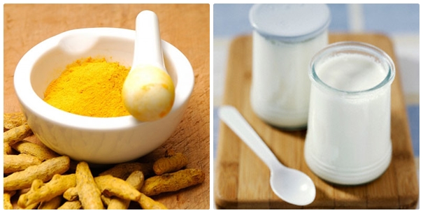 Cách trị rạn da bằng nghệ tươi và sữa chua