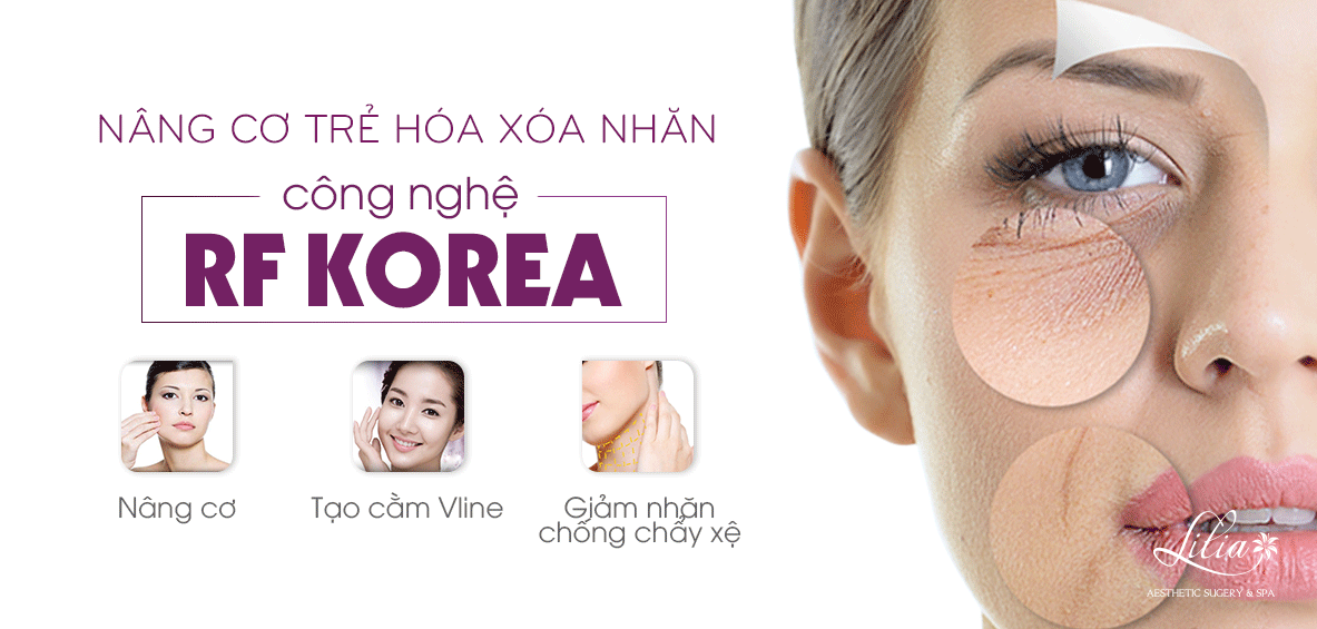 trẻ hóa, xóa nhăn công nghệ RF Korea